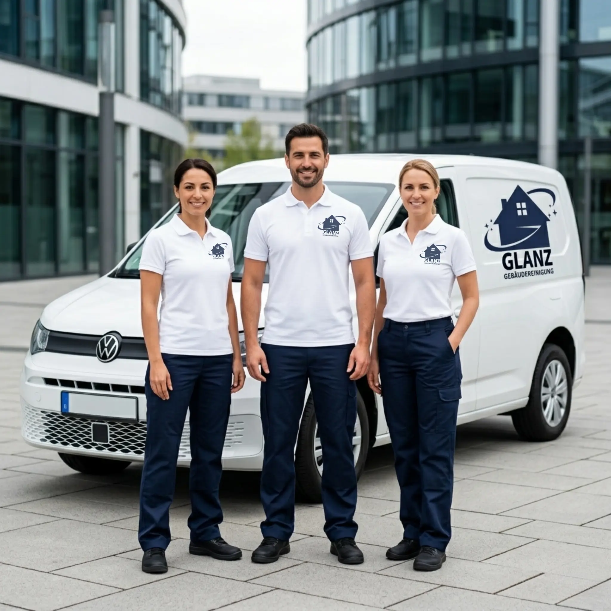 Reinigungsfachkraft im Einsatz