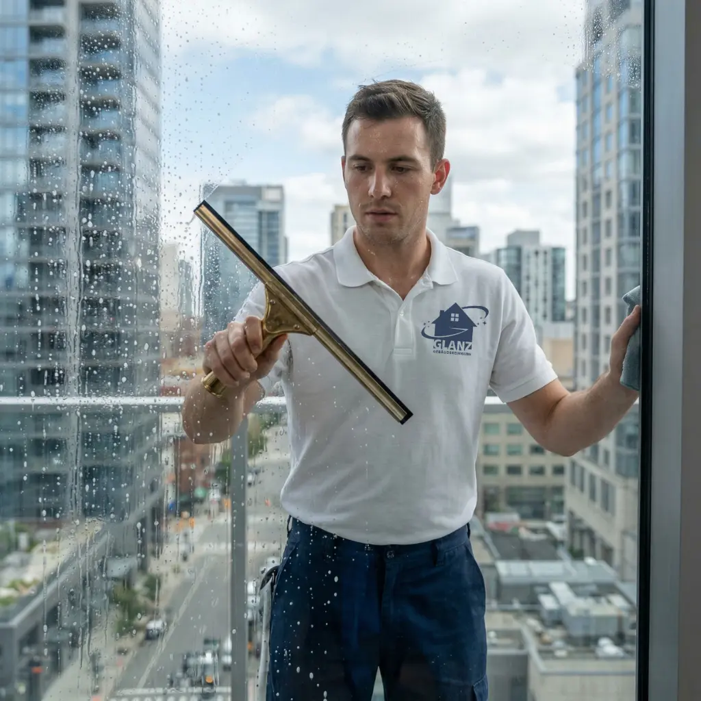 Professionelle Gebäudereinigung Service im Einsatz